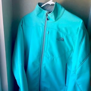 North face jacket sea green XL